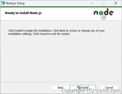 Ready to install Node.js