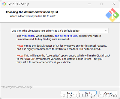 エディターの設定画面