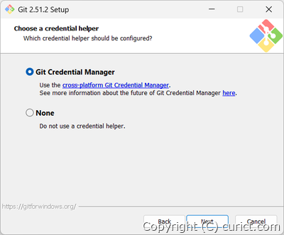 Git Credential Manager選択