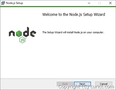 Welcome to the Node.js Setup Wizard