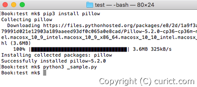 pip install pillow