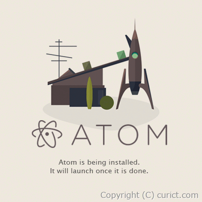Atomインストーラー起動