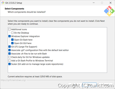 インストールオプション選択画面