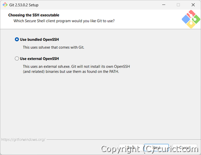 OpenSSHクライアント(ssh.exe)のインストール設定画面