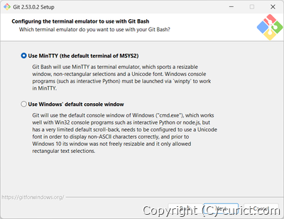 ターミナルの設定画面