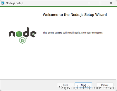 Welcome to the Node.js Setup Wizard