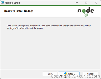 Ready to install Node.js