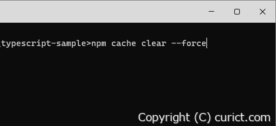 npmキャッシュクリア