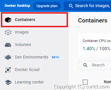 画像 - Docker Dashboard - Containers