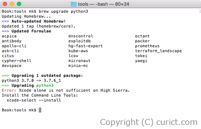 brew upgrade python3