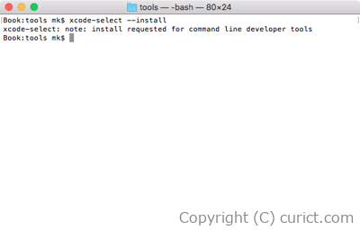 xcode-select --install