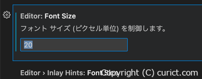Editor:Font Size(拡大)