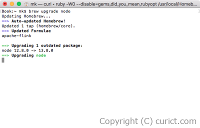 brew upgrade node