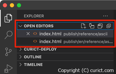 OPEN EDITORS