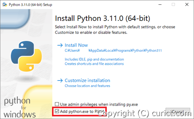 Add python.exe to PATH