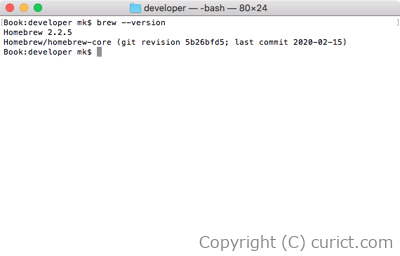 brew --version