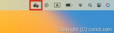 Download中のDockerアイコン